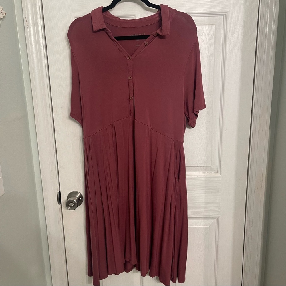 Torrid Dusty Rose Midi Dress​​
